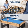 thumbnail image 3 of SereneLife 48" 6-in-1 Multi Game Table, Full-Size Indoor and Outdoor Arcade Sports Table with Pool, Air Hockey, Foosball, Basketball, Table Tennis, Dining Table, for Family, Kids, Adults, 3 of 7