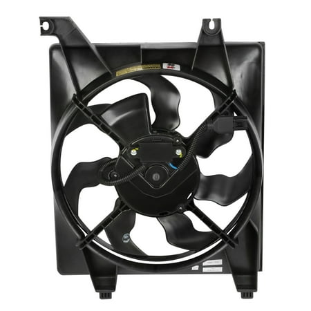For 2006 to 2011 Hyundai Accent Factory Style AC Condenser Cooling Fan Assembly HY3120100 07 08 09 10