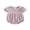 Lavender, variant on Newborn Baby Girl Summer Clothes Infant Baby Girl Cotton Linen Outfit Bubble Romper Summer Puff Short Sleeve Doll Collar Cute Solid Color Bodysuit Jumpsuit Playsuit