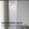 thumbnail image 6 of PAMINGONO Sequin Backdrop Curtain 240x60cm 94.5x23.6in Silver Rectangular Elegant Photo 1Pack, 6 of 8