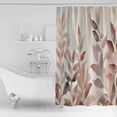 thumbnail image 4 of 54x78 Inch Shower Curtain Decorative Eucalyptus Bathtub Bath Curtains Fabric Waterproof Bathroom Decor Aesthetic&nbsp;Floral Plant Rustic Chic Brown Plant Small Stall Shower Curtain Set with 12 Hooks, 4 of 6