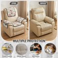 thumbnail image 6 of TSOVTHRID Parrot Rose Print 4 Pieces Recliner Sofa Cover, Non-Slip Recliner Comfy Sofa Slipcover Recliner Cover 1 Seat Couch Protector Soft Furniture Protector Covers with Pocket, 6 of 7