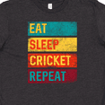 thumbnail image 4 of Inktastic Cricket Sports Eat Sleep Cricket Repeat Youth T-Shirt, 4 of 5