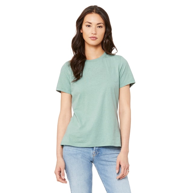 Bella + Canvas T-Shirt à Manches Courtes Décontracté Heather pour Femmes