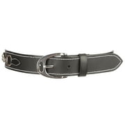 Huntley Equestrian Daisy Clipper Children's Leather Snaffle Bit Belt, Black , Large