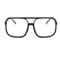 thumbnail image 1 of Sonducket Gafas ópticas Gafas con montura negra Protección de moda Accesorios de ropa de marco grande para protección de ojos Lentes negro bordeado blanco, 1 of 6