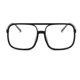 thumbnail image 1 of Sonducket Gafas ópticas Gafas con montura negra Protección de moda Accesorios de ropa de marco grande para protección de ojos Lentes negro bordeado blanco, 1 of 6
