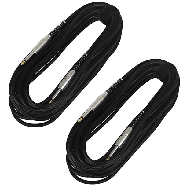 Cable de guitarra de 5 m, 2 unidades. Cable de Audio para guitarra y bajo eléctrico. Cable con reducción de ruido. Accesorios para guitarra.