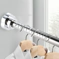thumbnail image 3 of QualitChoice Tige de Séchage Sans Perçage Support de Garde-Robe Cadre Imperméable Bâton de Suspension en Acier Inoxydable, 3 of 6