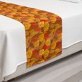 thumbnail image 2 of Burnt Orange Bed Runner, Abstract Autumn Doodle Trees in Warm Tangerines Tones Fall Forest, Decorative Accent Bedding Scarf for Hotels Homes and Guestrooms, Twin, Multicolor, by Ambesonne, 2 of 2