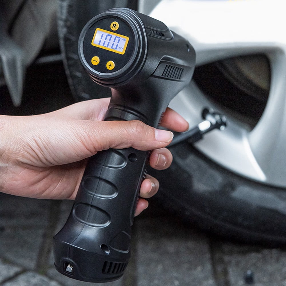 electric bicycle pump walmart LCD Electric bike ebike Air Pump Car Tire Compressed scooter chargeable