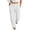 White, variant on CaComMARK PI Women's High Elastic Waist Sweatpants Elastic Waist Straight Leg Comfy Workout Casual Sweat Pants with Pockets White