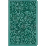 CROSSWAY ESV Premium Gift Bible (Trutone, Teal, Floral Design) (Hardcover)
