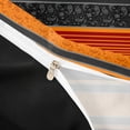 thumbnail image 4 of jejeloiu Vivid Paisley Duvet Cover King For Men Women,Floral Print King Bedding,Orange Black,Black Reversible,3 Pieces,1 Duvet Cover and 2 Pillowcases, 4 of 6