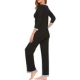 thumbnail image 3 of Julyccc Womens Maternity Nursing Nightgown Blouse Pants Set, 3 of 4