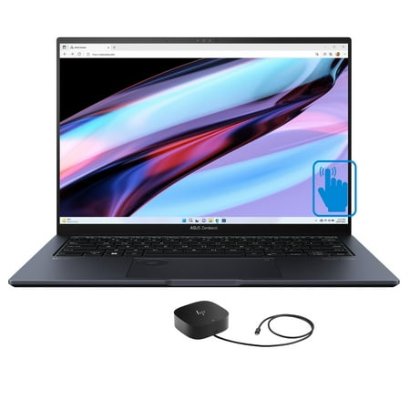 ASUS Zenbook Pro 14 Home/Entertainment Laptop (Intel i9-13900H 14-Core, 14.0in 120Hz Touch 2.8K (2880x1800), GeForce RTX 4060, Win 11 Home) with G5 Essential Dock