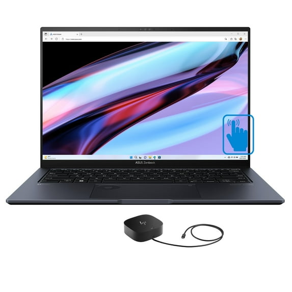 ASUS Zenbook Pro 14 Home/Entertainment Laptop (Intel i9-13900H 14-Core, 14.0in 120Hz Touch 2.8K (2880x1800), GeForce RTX 4060, Win 11 Pro) with G5 Essential Dock