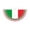 Italy Half Circle Flag B, variant on Half Flag Banner for Wall Hanging, Country Flag Party Decoration, Half Circle Hanging Bunting for Indoor Outdoor Events, UK Italy Mexico New Zealand France Germany Canada Styles