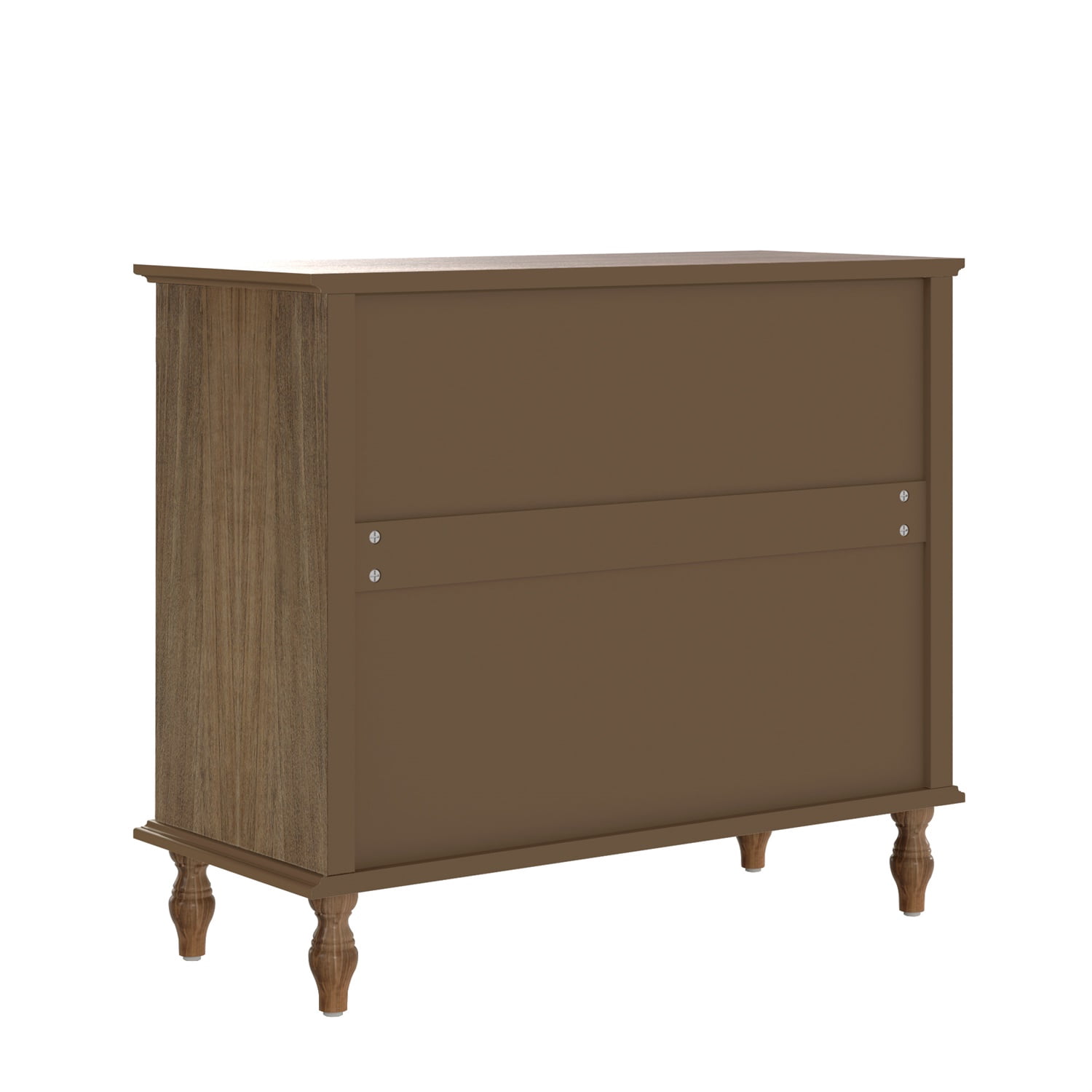 Hommoo Antique-Style 4-Drawer Dresser with Solid Wood Feet, Large Bedroom/Nursery Chest with Anti-Tip Kit, Metal Knobs & Ball-Bearing Slides, Light Brown