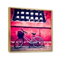 thumbnail image 3 of Designart 'Bicycle By Oriental Zozoji Temple Tokyo' Vintage Framed Canvas Wall Art Print, 3 of 5
