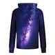 thumbnail image 5 of Ceisia Milky Way Galaxy Print Hooded Top Men's Slim Fit Long Sleeve UV Protective Face Mask Shirt Purple XXL Gifts, 5 of 5