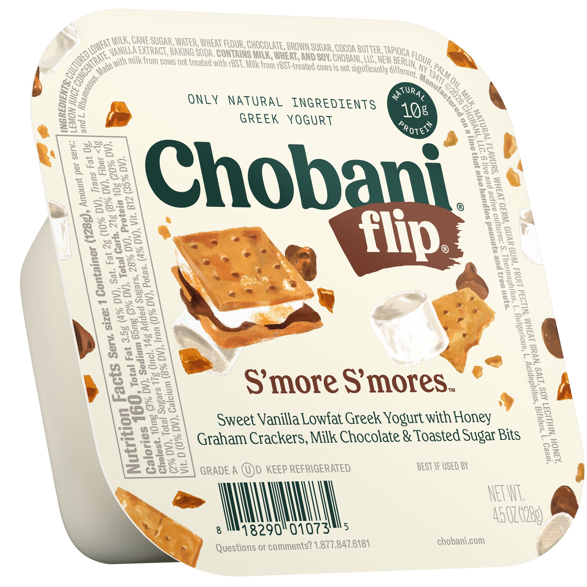 Chobani Flip Low-Fat Greek Yogurt, S'more S'mores 4.5 oz