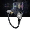 thumbnail image 2 of Right Angle Mini HDMIs To HDMIs Adapter Cable For High Clearly video Devices, 2 of 8