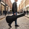 thumbnail image 6 of Dreadnought Acoustic Guitar Hardshell Case with Accessory Compartment - Black, 6 of 6