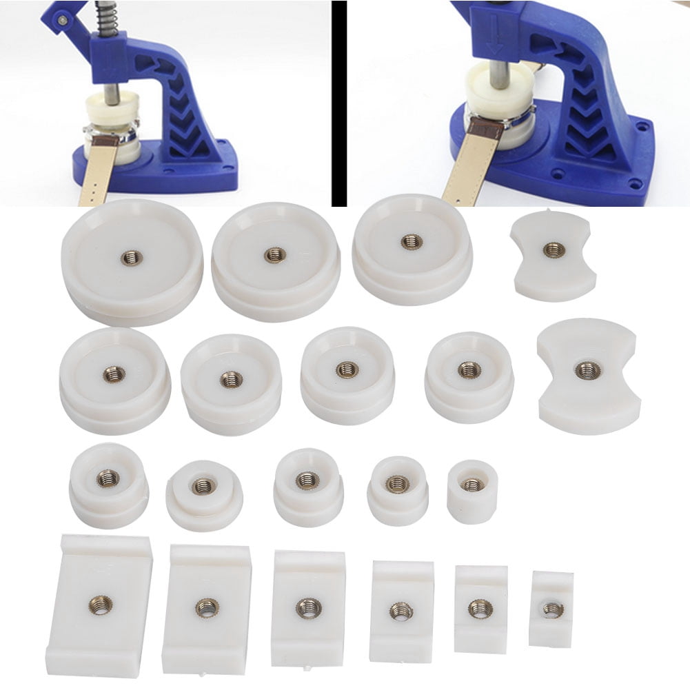EBTOOLS Back Case Press Die,Professional Watch Repair Tool Capping Machine Accessories Back Case Press Dies 20 Pcs,Watch Case Press Die