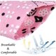 thumbnail image 4 of Collar para perros, pañuelo triangular ajustable para mascotas, collar con estampado floral, accesorios de disfraz para perros pequeños y medianos (rosa + azul), 4 of 5