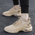 thumbnail image 6 of Men's Breathable Knit Air Cushion Running Shoes, Lightweight Lace-Up Athletic Sneakers, Shock Absorbing Comfortable Footwear for Gym, Walking, and Daily Activities, 6 of 10