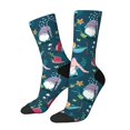 thumbnail image 1 of Balery Garden Gnomes In Flower Calcetas Largas con Estampado para Hombre y Mujer – Suaves y Transpirables, Talla Única (US 5-11), 1 of 6