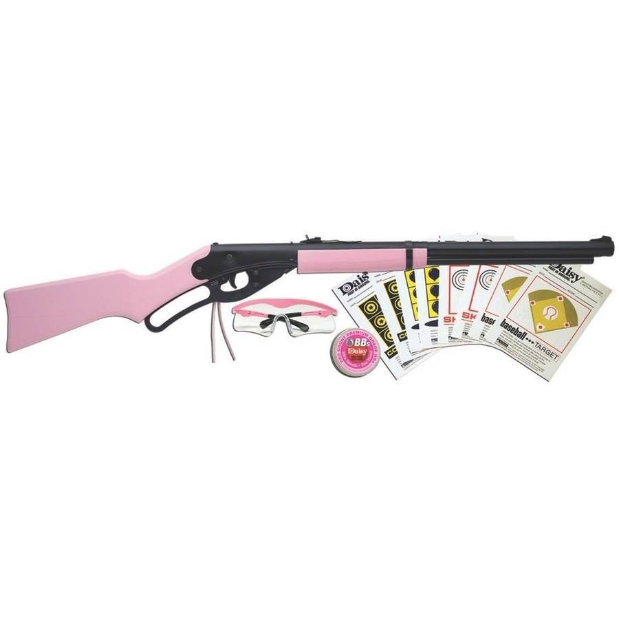 Daisy 4998K Carbine, 1998 Air Rifle Kit, Lever, .177 BB, Pink Wood with BB Glasses Target by DAISY MANUFACTURING CO