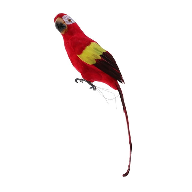 Loro pájaro loro artificial pájaros modelo juguete decoración de Púrpura Sunnimix Pájaro del loro artificial