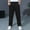 A118 Black, variant on Boys' Casual Pull-On Pants with Elastic Waistband and Side Pockets Lightweight Loose Fit Breathable Trousers for School Uniform Outdoor Hiking Everyday Wear