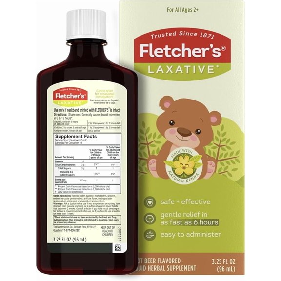 Fletcher's Children's Gentle Laxative, Easy Constipation Ease, Root ...