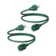 thumbnail image 1 of Cable de extensión DEWENWILS, 3 pies, 16/3 AWG, SJTW, 13 A, 125 V, verde, paquete de 2, 1 of 7