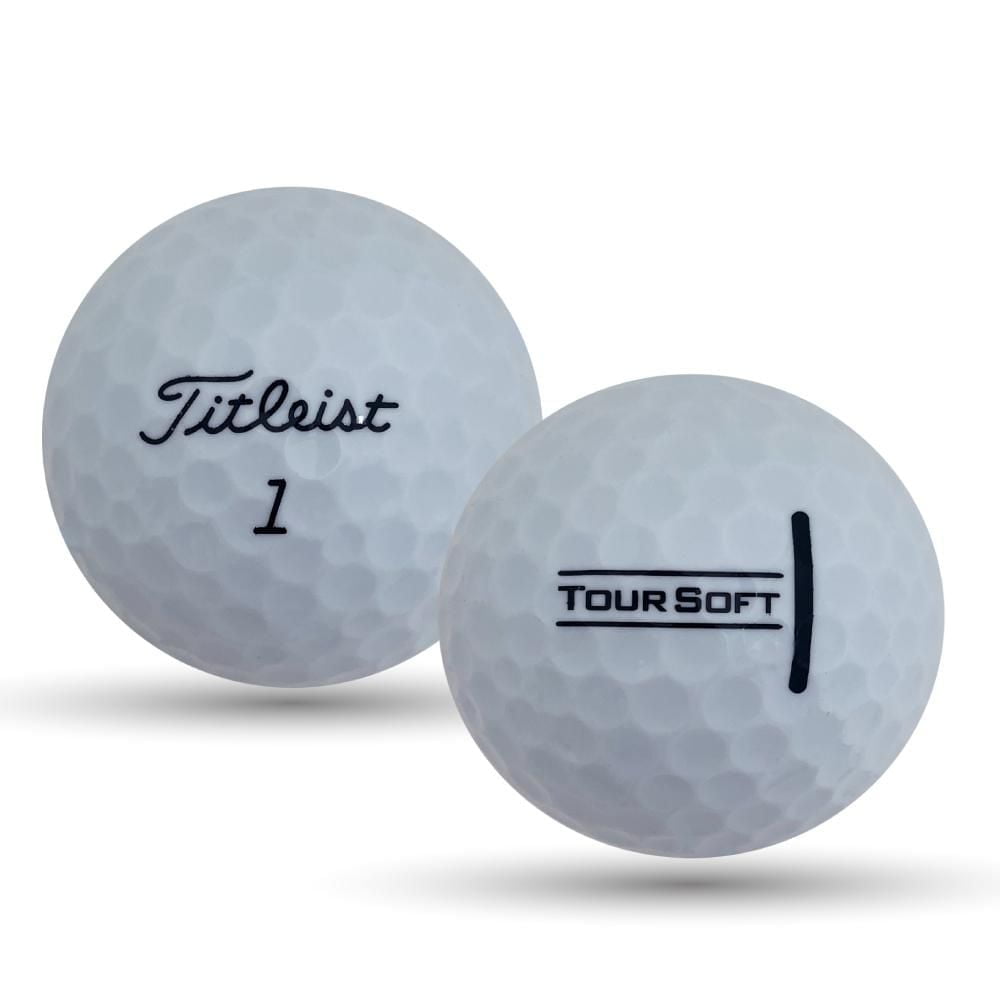 Mulligan - 48 Titleist Tour Soft 5A Recycled Used Golf Balls, White