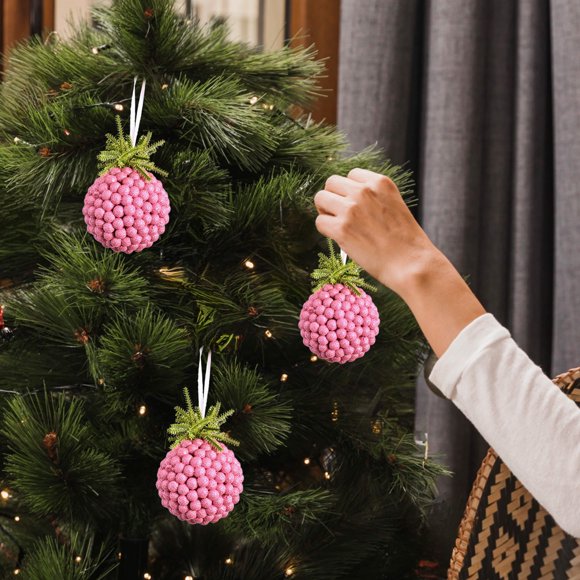 Leodye Boules de Noël Émopeak Ornements pour Sapin de Noël - Décorations de Sapin de Noël Incassables Boule Suspendue pour Décoration de Fête de Mariage