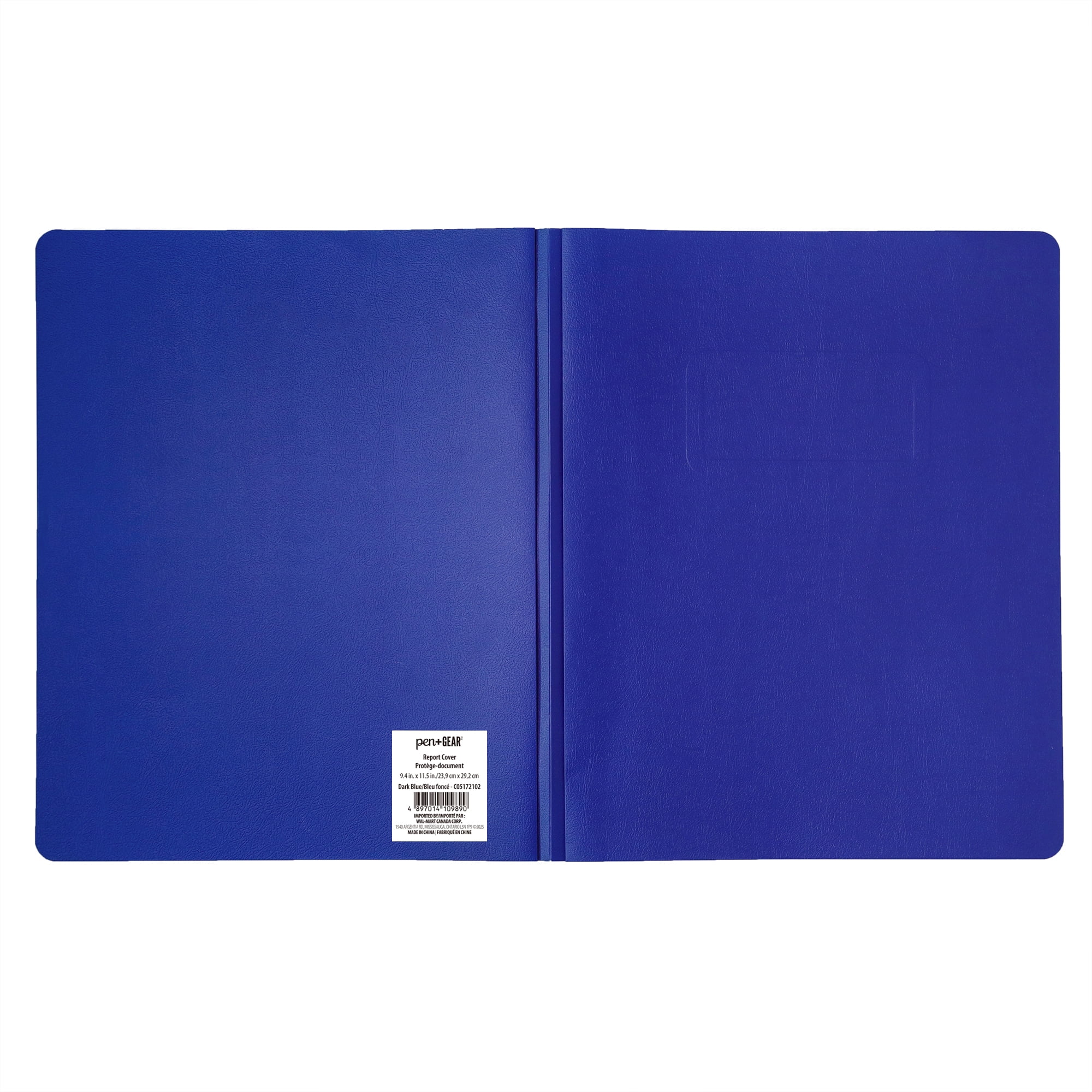 PEN+GEAR DARK BLUE REPORT COVER, 9.4" x 11.5", DARK BLUE