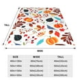 thumbnail image 5 of Bingfone Autumn Pumpkins Fall Leaves Print Flannel Fleece Blanket Throw Blanket For Bed,Sofa,Couch,Travel,Camping(40"X30"), 5 of 9
