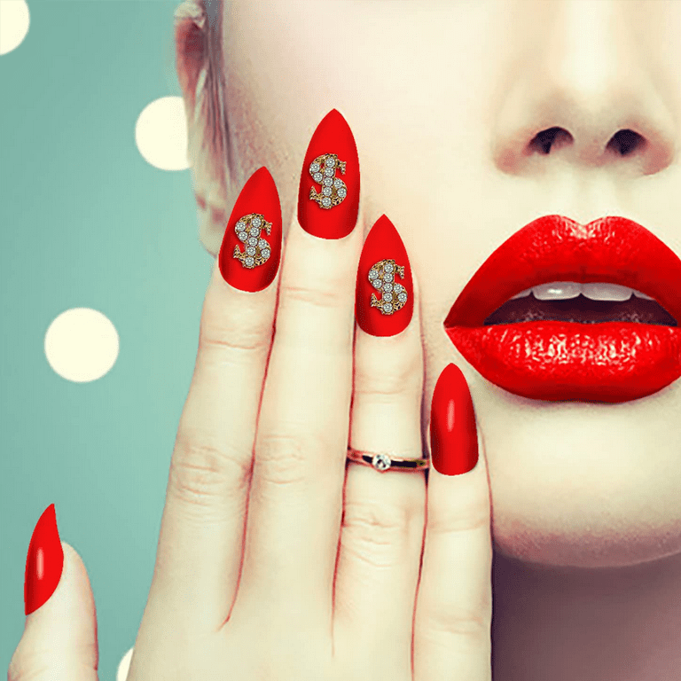 10pcs,Red Lip Design Nail Art Charms,Sexy Lip Nail Art Accessories For Nail  Ar Decoration