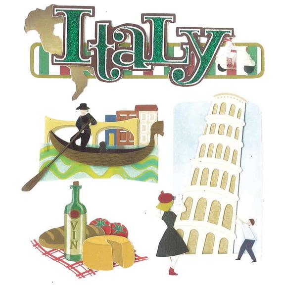 Jolee's Boutique Dimensional Stickers-Italy