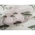 thumbnail image 4 of oneOone Cotton Cambric Fabric Tree & Animals Ikat Printed Fabric 1 Yard 56 Inch Wide, 4 of 4