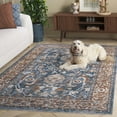 thumbnail image 4 of Safavieh Heirloom Fenton Oriental Polyester Area Rug, Blue/Rust, 9' x 12', 4 of 12