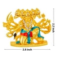 thumbnail image 5 of Panchmukhi Hanuman Idol 5 Faced Bajrang Bali Murti (B-181) Color Metal Statue for Home Décor Car Dashboard Mandir Showpiece, 5 of 5