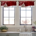 thumbnail image 4 of LALILO Kitchen Curtain Valance Coffee Tree Christmas Rod Pocket Window Curtain 52"x 18" Set of 2, 4 of 6