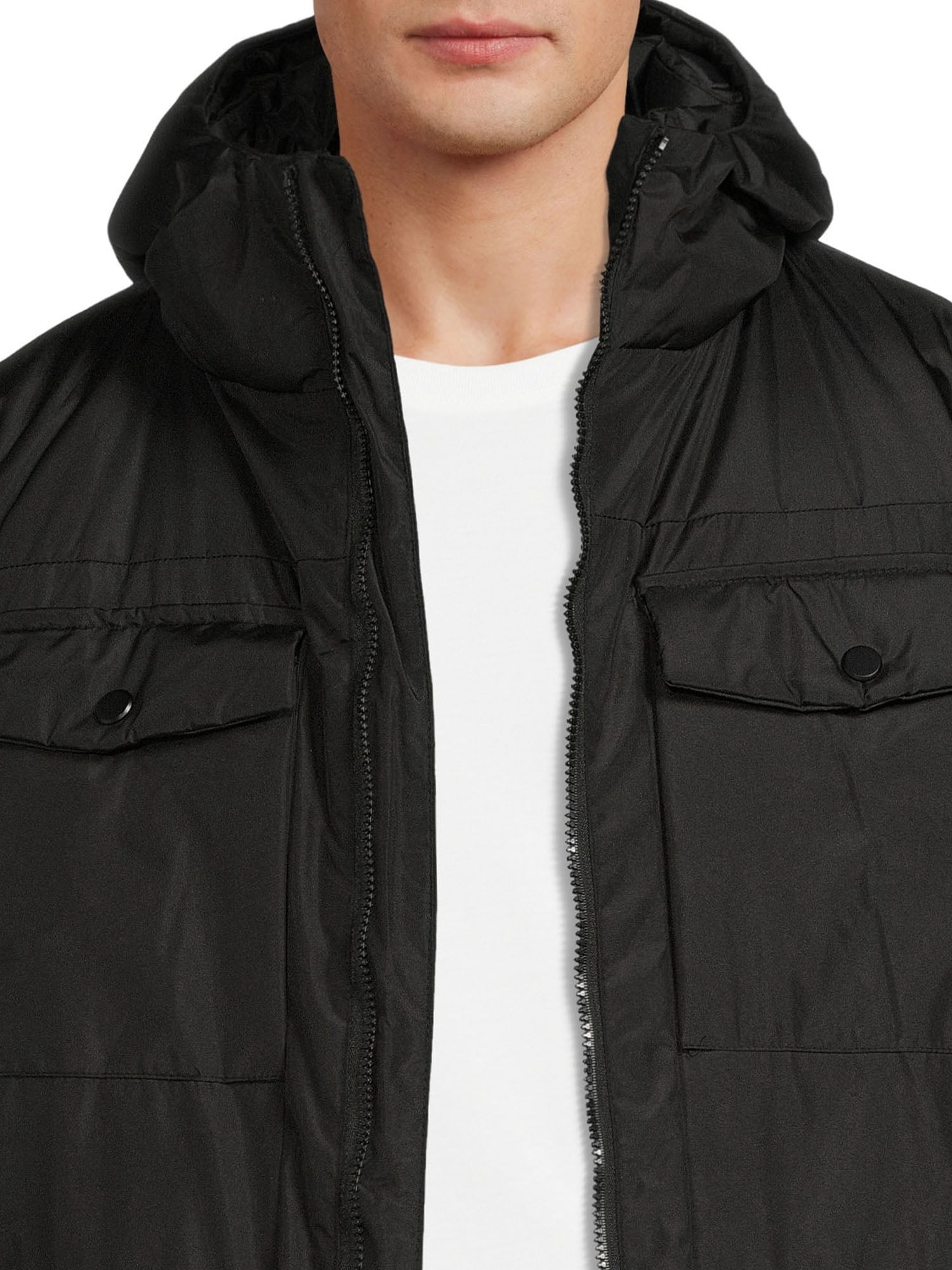 Climate Concepts Men’s Hooded Parka with Sleeve Patch, Sizes M-XXL