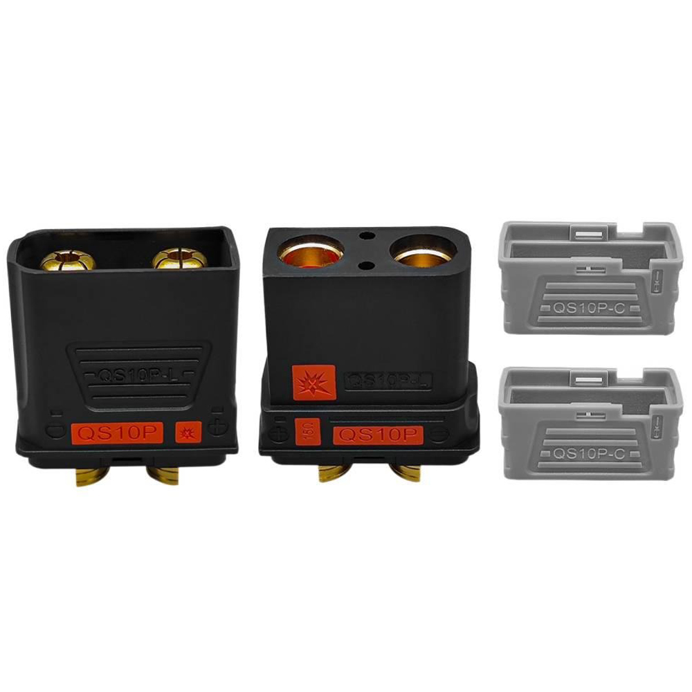 210A High-Current QS10 Series Battery Connector Terminal Anti-Ignition Electric Vehicle Battery Terminal 4-10AWG Male Female Power Charging Plug Power Supply Charging Connector