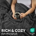 thumbnail image 5 of Sunbeam Heated Electric Microplush Bed Blanket, Greystone, Twin Size, 12 Heat Settings, 62 x 84 in, 5 of 12
